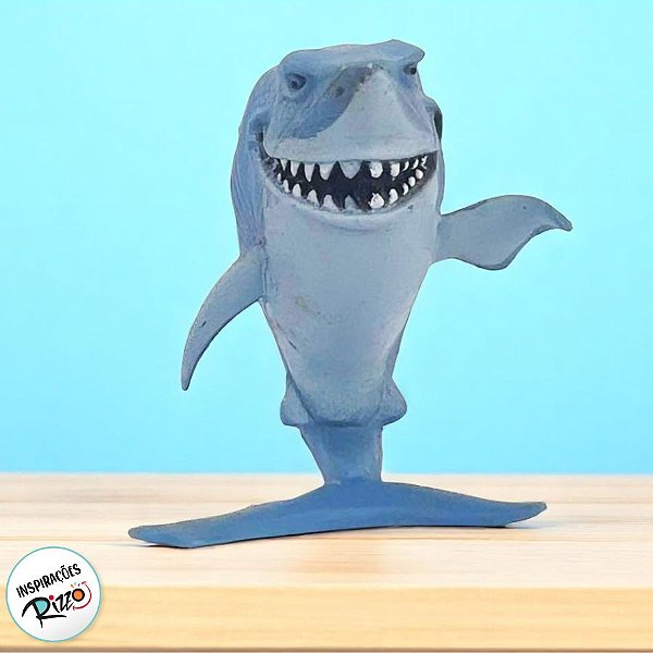 Mini Figura Colecionável - Bruce - Procurando Nemo - 5cm - 1 unidade - Disney Original - Rizzo