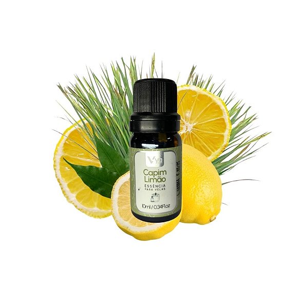 Essência Para Vela de Areia - Capim Limão - 10ml - 1 unidade - Vya - Rizzo