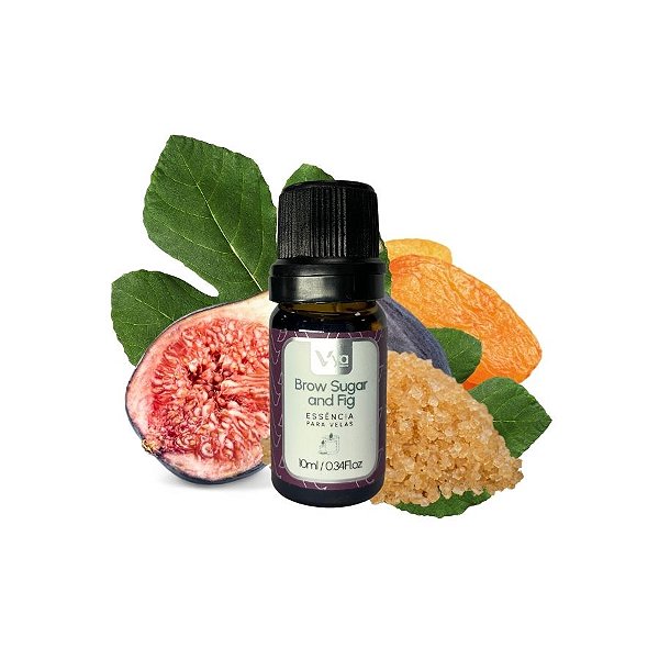 Essência Para Vela de Areia - Brown Sugar And Fig - 10ml - 1 unidade - Vya - Rizzo