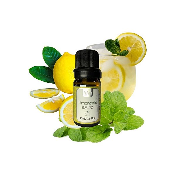 Essência Para Vela de Areia - Limoncello - 10ml - 1 unidade - Vya - Rizzo