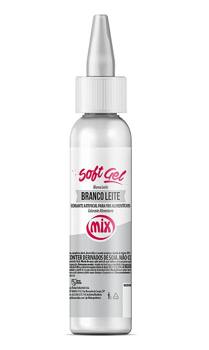 Corante Softgel Branco Leite 60g Mix