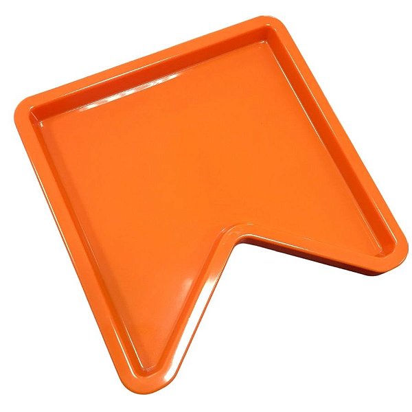 Bandeja Decorativa - Bandeira Laranja - 19x19cm - 1 unidade - Rizzo