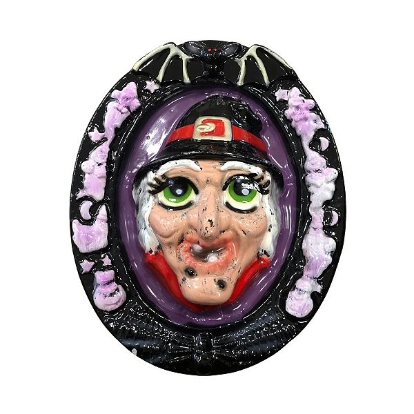 Enfeite Decorativo de Halloween - Bruxa na Parede - 45,5x37cm - 1 unidade - Rizzo