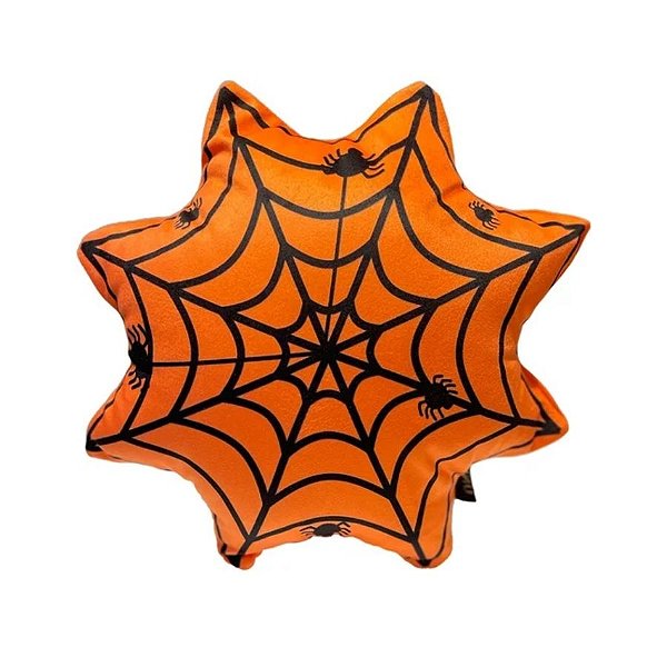 Almofada Decorativa De Halloween - Teia De Aranha - 43cm - 1 unidade - Rizzo