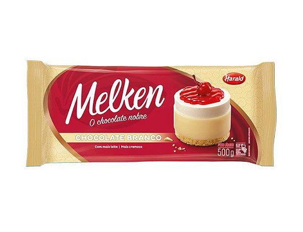 Chocolate em Barra Branco - Melken - 500g - 01 unidade - Harald - Rizzo