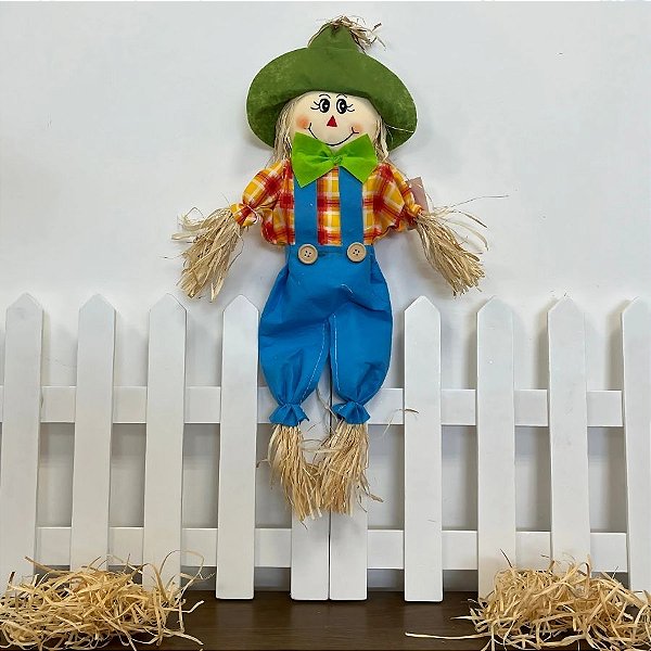 Espeto para Jardim Espantalho de Festa Junina - Azul - 72cm - 1 unidades - Rizzo