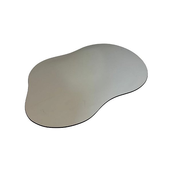 Bandeja Mesa Orgânica Com Pé - Fume - 20x30cm - 1 unidade - Rizzo