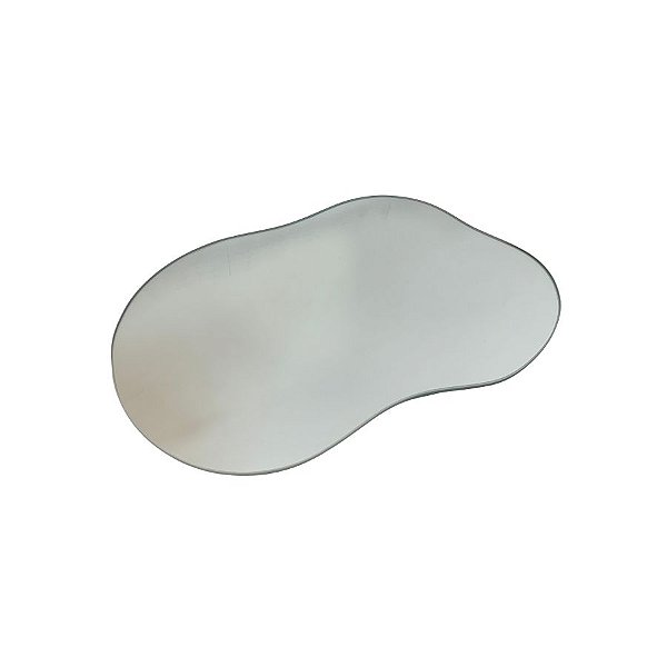 Bandeja Mesa Orgânica Com Pé - Espelho - 20x30cm - 1 unidade - Rizzo