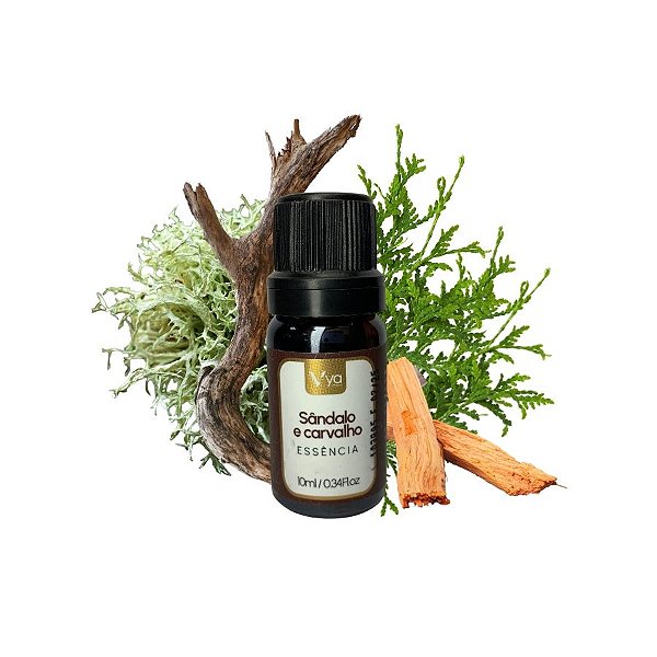 Essência Para Aromatizador Elétrico - Sândalo E Carvalho - 10ml - 1 unidade - Vya - Rizzo
