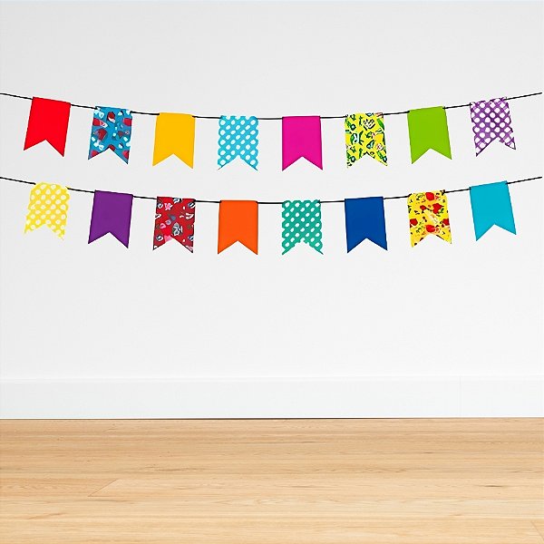 Faixa Decorativa Bandeirola De Papel - Festa Junina - 180x15cm - 1 unidades - Regina - Rizzo