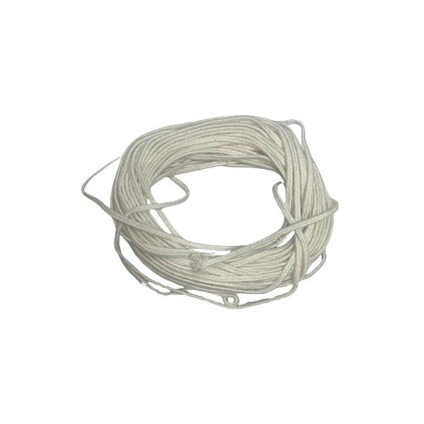 Pavio De Algodão Sem Parafina Para Vela - Modelo A2020 - 5m - 2mm - 1 unidade - Rizzo