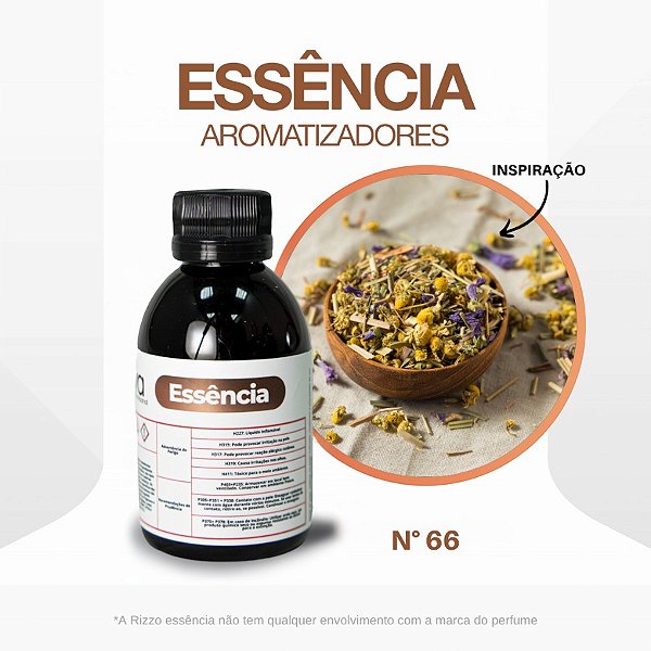 Essência Chamomille Tea Concentrada para Ambientes N°66 - 100 g - 1 unidade - Rizzo