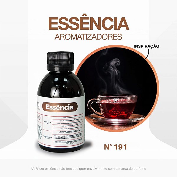 Essência Smoked Tea Concentrada para Ambientes N°191 - 100 g - 1 unidade - Rizzo