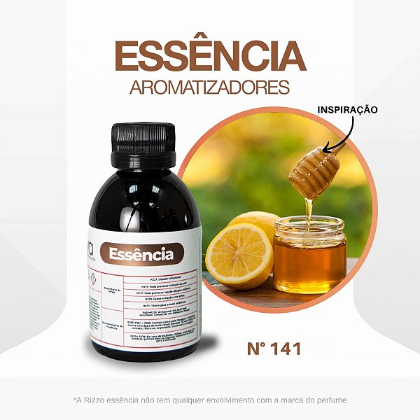 Essência Mel e Limao Loc Concentrada para Ambientes N°141 - 100 g - 1 unidade - Rizzo