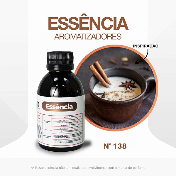 Essência Masala Chai Concentrada para Ambientes N°138 - 100 g - 1 unidade - Rizzo