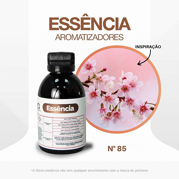 Essência Flor de Cerejeira Loc Concentrada para Ambientes N°85 - 100 g - 1 unidade - Rizzo
