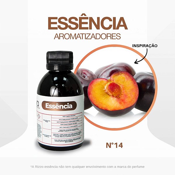 Essência Ameixa Negra Concentrada para Ambientes N°14 - 100 g - 1 unidade - Rizzo