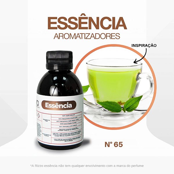 Essência Chá Verde Concentrada para Ambientes N°65 - 100 g - 1 unidade - Rizzo