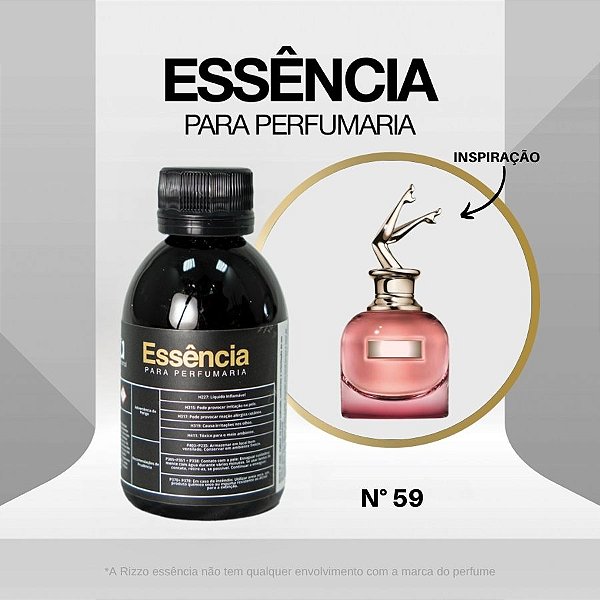 Essência Scandal By Night Concentrada para Perfumaria N°59 - 100g - 1 unidade - Rizzo
