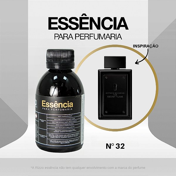 Essência Flame Mister Concentrada para Perfumaria N°32 - 100g - 1 unidade - Rizzo