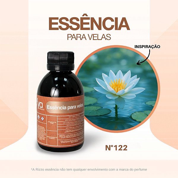 Essência Water Flower Concentrada Para Velas N°122 - 100g - 1 unidade - Vya - Rizzo