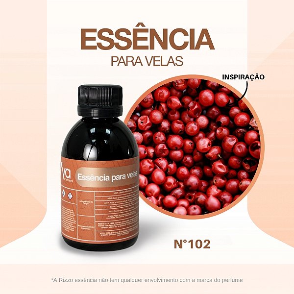 Essência Pimenta Rosa Concentrada Para Velas N°102 - 100g - 1 unidade - Vya - Rizzo