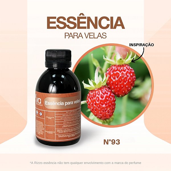 Essência Morango Silvestre Concentrada Para Velas N°93 - 100g - 1 unidade - Vya - Rizzo
