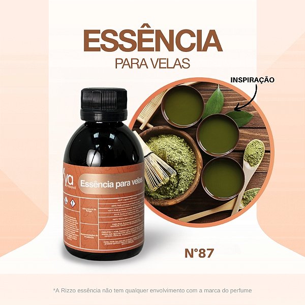 Essência Matcha Concentrada Para Velas N°87 - 100g - 1 unidade - Vya - Rizzo