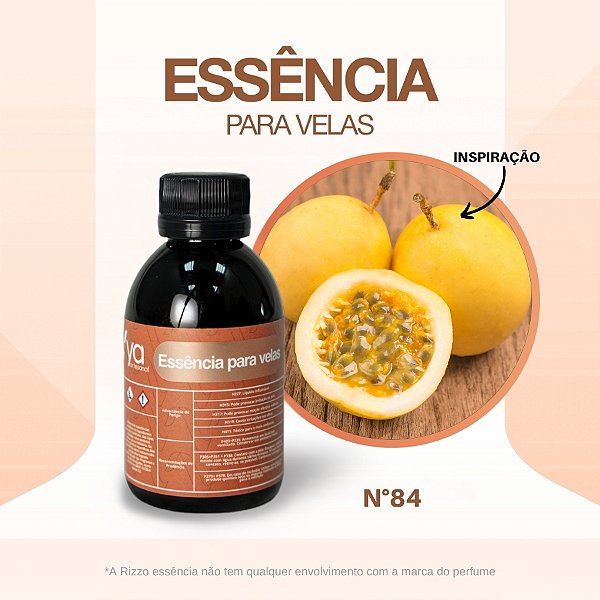 Essência Maracujá Doce Concentrada Para Velas N°84 - 100g - 1 unidade - Vya - Rizzo