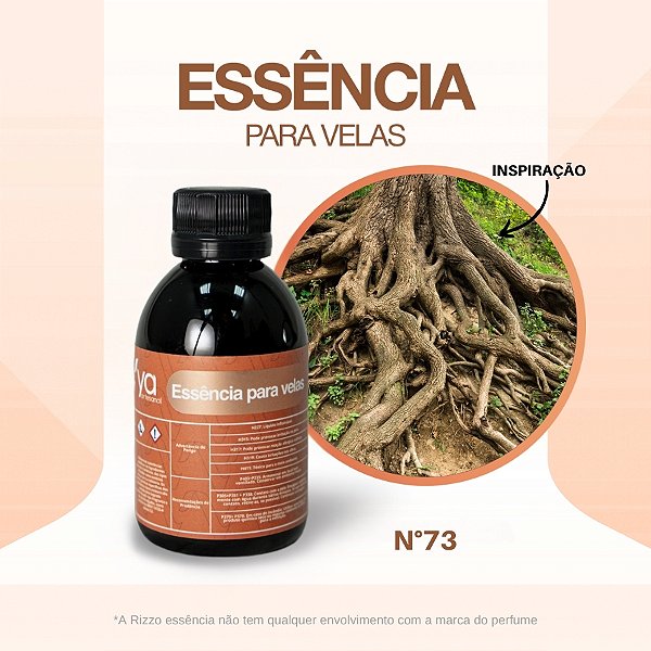 Essência Madeira e Raízes Concentrada Para Velas N°73 - 100g - 1 unidade - Vya - Rizzo