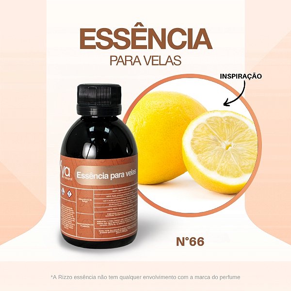 Essência Limão Siciliano Concentrada Para Velas N°66 - 100g - 1 unidade - Vya - Rizzo