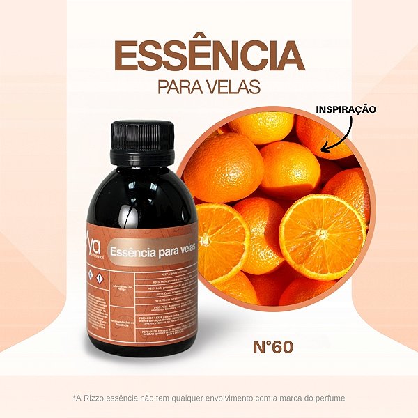 Essência Laranja Concentrada Para Velas N°60 - 100g - 1 unidade - Vya - Rizzo