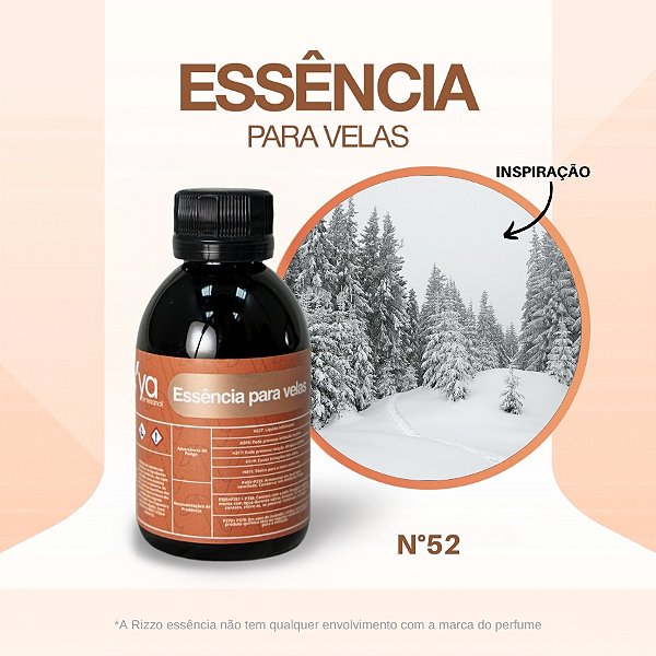 Essência Floresta de Inverno Concentrada Para Velas N°52 - 100g - 1 unidade - Vya - Rizzo