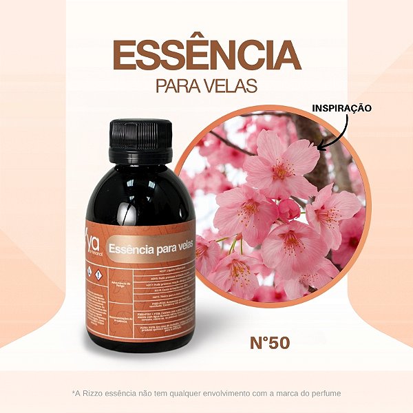 Essência Flor de Cerejeira Concentrada Para Velas N°50 - 100g - 1 unidade - Vya - Rizzo