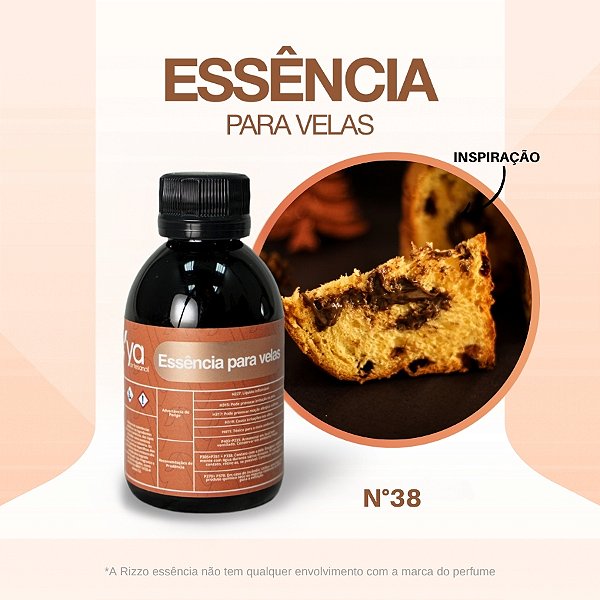 Essência Chocotone Concentrada Para Velas N°38 - 100g - 1 unidade - Vya - Rizzo