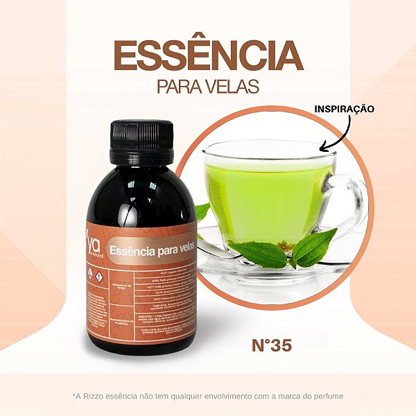 Essência Chá Verde Concentrada Para Velas N°36 - 100g - 1 unidade - Vya - Rizzo