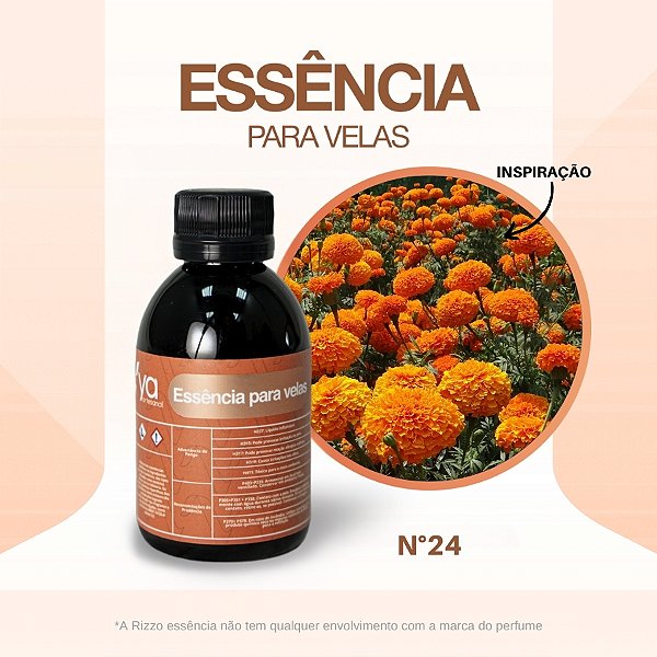 Essência Calêndula Flower Concentrada Para Velas N°24 - 100g - 1 unidade - Vya - Rizzo