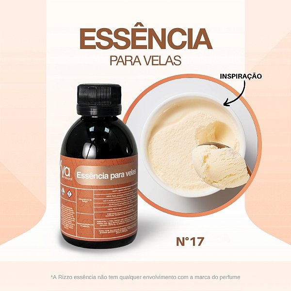 Essência Baunilha Concentrada Para Velas N°17 - 100g - 1 unidade - Vya - Rizzo