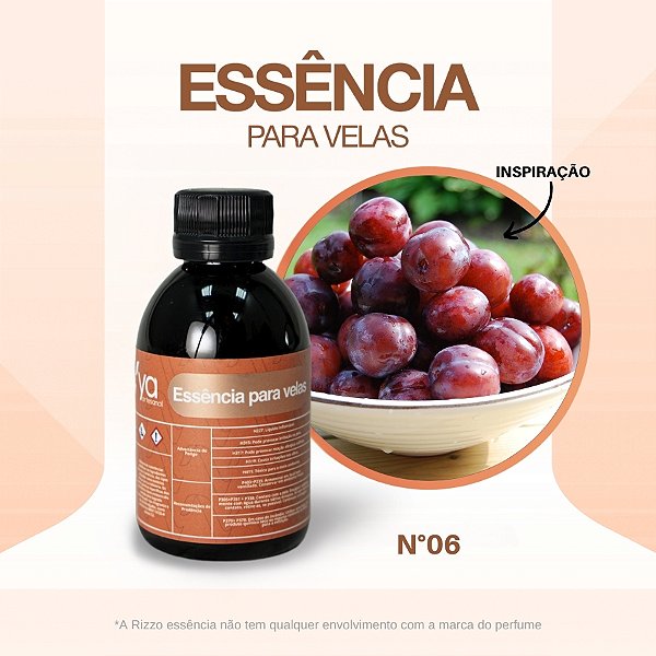 Essência Ameixa Negra Concentrada Para Velas N°06 - 100g - 1 unidade - Vya - Rizzo