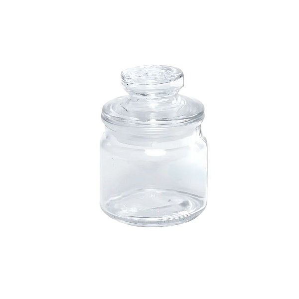 Bomboniere De Vidro Com Tampa Hermética - 6x9cm - 150ml - 1 unidade - Rizzo