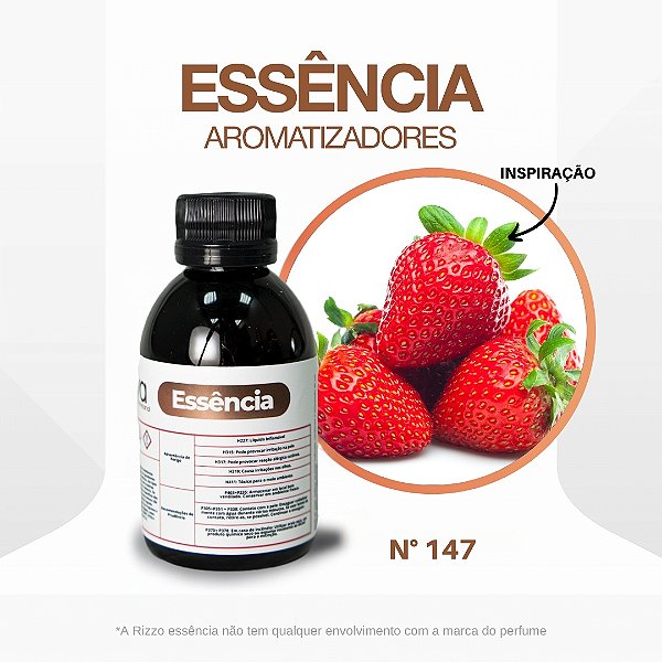 Essência Morango Concentrada Para Ambientes N°147 - 100g - 1 unidade - Vya - Rizzo