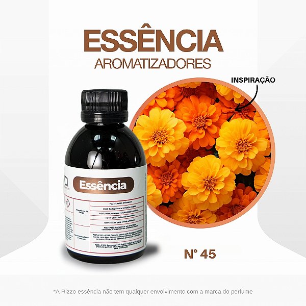 Essência Calêndula Flower Concentrada Para Ambientes N°45 - 100g - 1 unidade - Vya - Rizzo