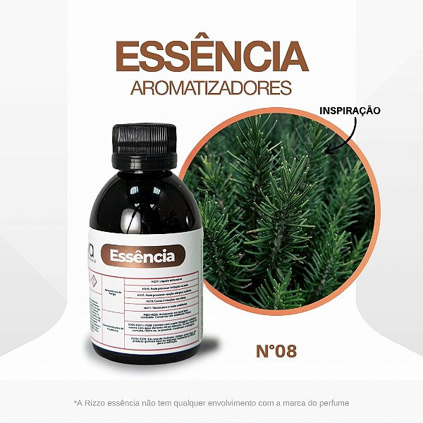 Essência Alecrim Silvestre Concentrada Para Ambientes N°08 - 100g - 1 unidade - Vya - Rizzo