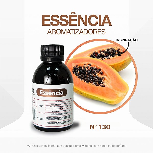 Essência Mamão Papaya Concentrada Para Ambientes N°130 - 100g - 1 unidade - Vya - Rizzo