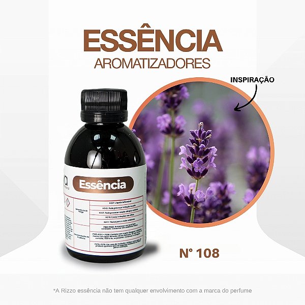 Essência Lavanda Amber Concentrada Para Ambientes N°108 - 100g - 1 unidade - Vya - Rizzo