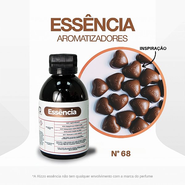 Essência Chocolate Show Concentrada Para Ambientes N°68 - 100g - 1 unidade - Vya - Rizzo