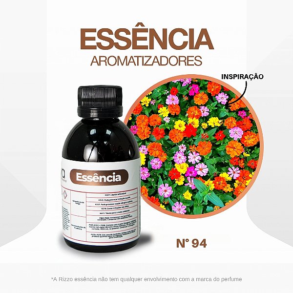 Essência Happy Flowers Concentrada Para Ambientes N°94 - 100g - 1 unidade - Vya - Rizzo