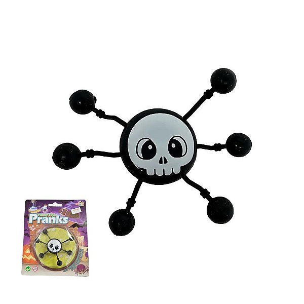 Brinquedo Rasteja Na Parede Assusta - Pranks Aranha - 8cm - 1 unidade - Rizzo