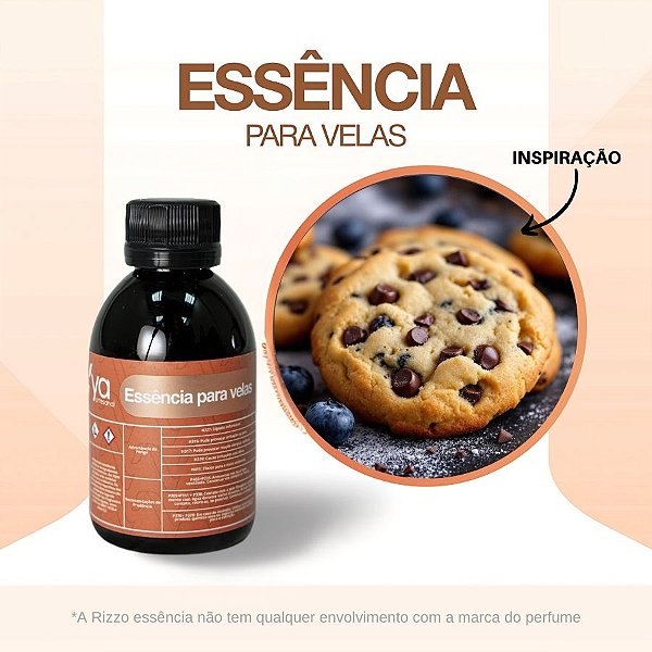 Essência Cookie Mirtilo com Chocolate Concentrada Para Velas - 100g - 1 unidades - Vya - Rizzo