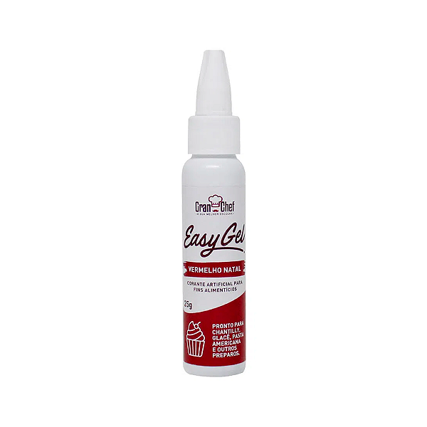 Corante Easy Gel Vermelho Natal 25g GranChef